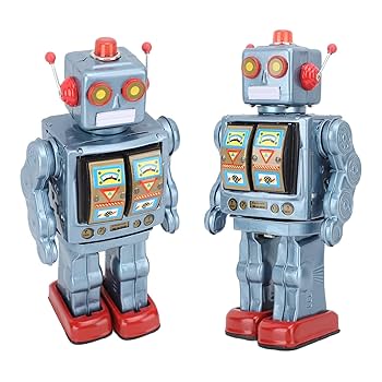 レトロ　ブリキのおもちゃ　ロボット 41HSChWrgLL.jpg_BO30,255,255,